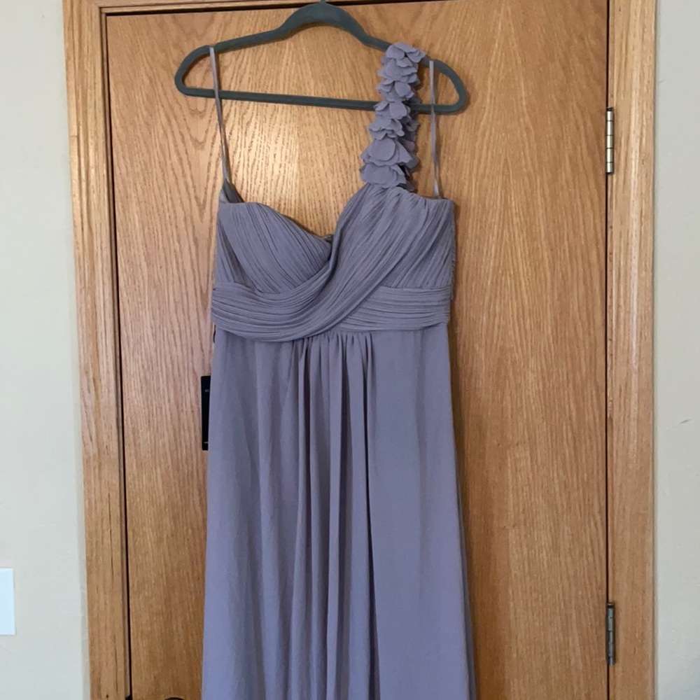 NWT Grey dress one shoulder